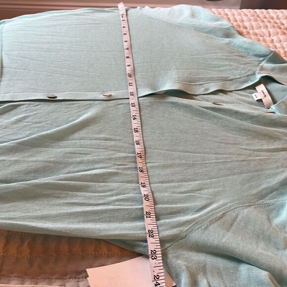 Vince Shirt‎ Womens XL Blue Collared Slim Fit Button Front Cotton Top - Picture 8 of 9